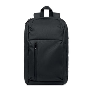 Zaino per laptop 15" RPET 15L Nero - personalizzabile con logo