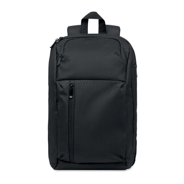 Zaino per laptop 15" RPET 15L Nero - personalizzabile con logo