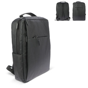 Zaino per laptop con porta di ricarica 20L Nero - personalizzabile con logo