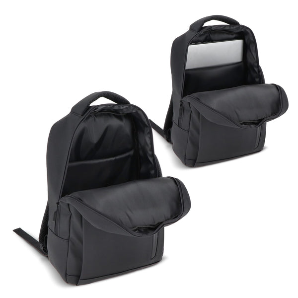 Zaino per laptop PU Osaka 30 x 14 x 42 cm 15 L Nero - personalizzabile con logo