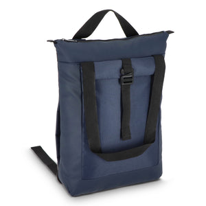 Zaino per laptop rPET 600D Navi 36 x 40 x 10 cm blu navy - personalizzabile con logo