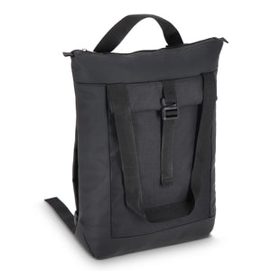 Zaino per laptop rPET 600D Navi 36 x 40 x 10 cm Nero - personalizzabile con logo