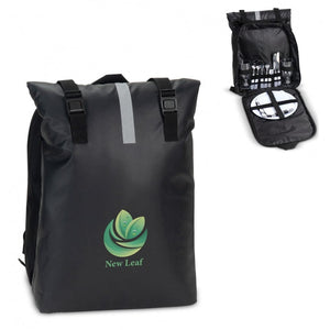 Zaino Picknick 33x16x40 cm Nero - personalizzabile con logo