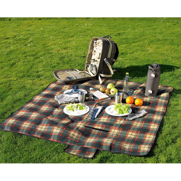 Zaino picnic per 4 persone marrone - personalizzabile con logo