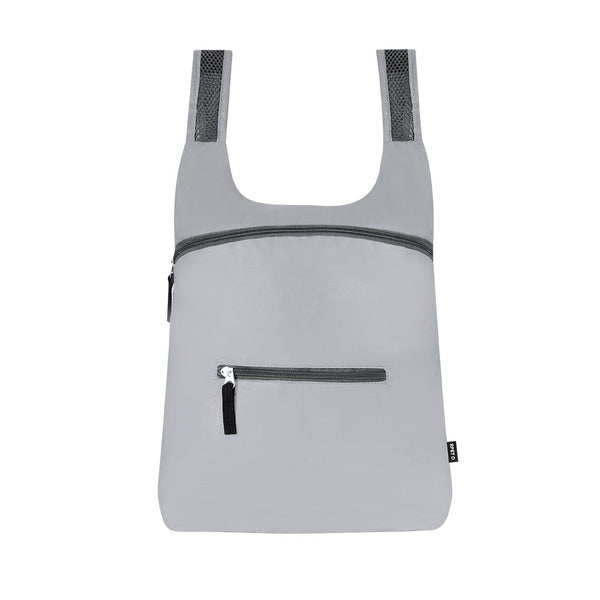 Zaino Pieghevole Cladox grigio - personalizzabile con logo