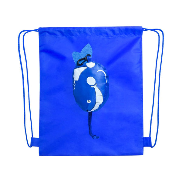 Zaino Pieghevole Kissa blu - personalizzabile con logo
