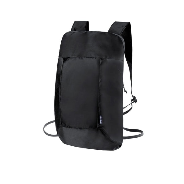 Zaino Pieghevole Redrax nero - personalizzabile con logo