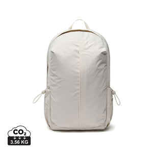 Zaino port PC 15,6" KENTO URBAN in nylon riciclato RCS beige - personalizzabile con logo