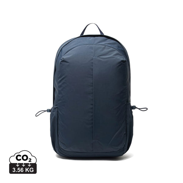 Zaino port PC 15,6" KENTO URBAN in nylon riciclato RCS blu navy - personalizzabile con logo