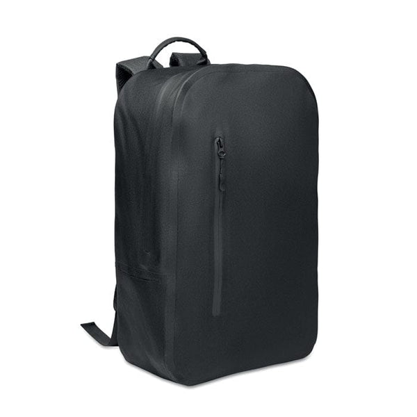 Zaino porta computer 300D RPET Nero - personalizzabile con logo