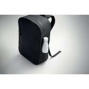 Zaino porta computer 300D RPET Nero - personalizzabile con logo
