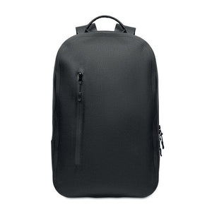 Zaino porta computer 300D RPET Nero - personalizzabile con logo
