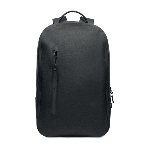 Zaino porta computer 300D RPET Nero - personalizzabile con logo