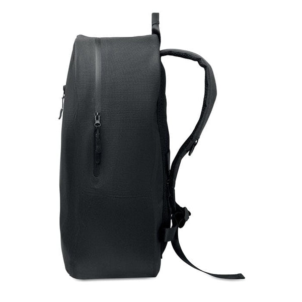 Zaino porta computer 300D RPET Nero - personalizzabile con logo