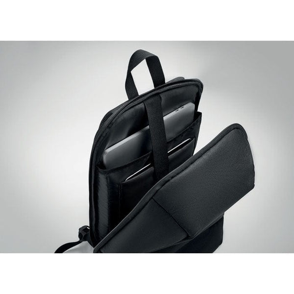 Zaino porta laptop 15 pollici Nero - personalizzabile con logo