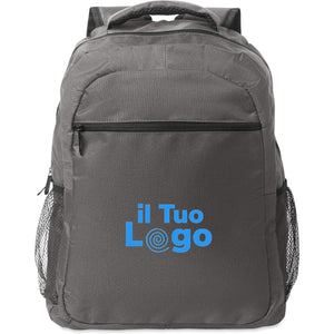 Zaino porta laptop da 15 grigio - personalizzabile con logo