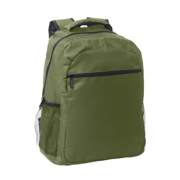 Zaino porta laptop da 15 verde - personalizzabile con logo