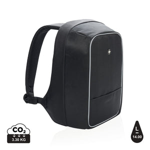 Zaino porta PC 15,6" antitaccheggio Swiss Peak AWARE™ nero - personalizzabile con logo