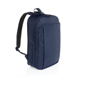 Zaino porta PC 15,6" espandibile Flexpack in rPET Aware™ blu navy - personalizzabile con logo