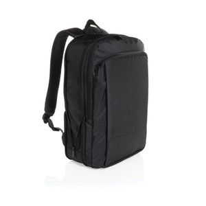 Zaino porta PC 15,6" espandibile Flexpack in rPET Aware™ nero - personalizzabile con logo