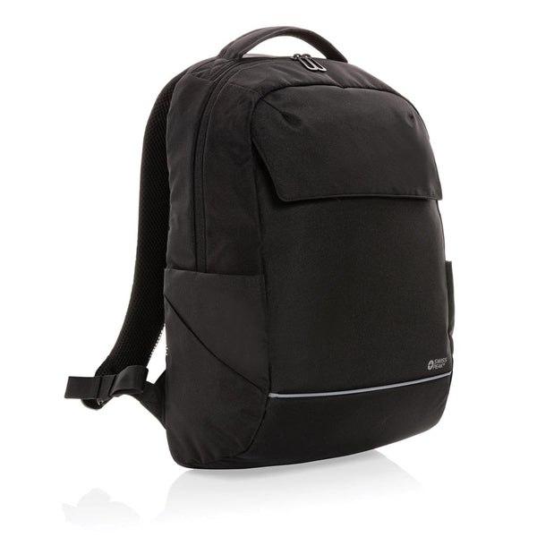 Zaino porta PC 15,6" Swiss Peak Brooke AWARE™ RPET nero - personalizzabile con logo