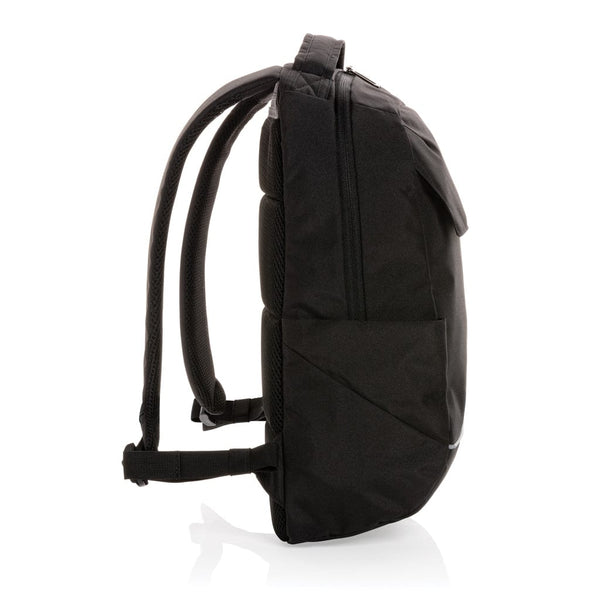 Zaino porta PC 15,6" Swiss Peak Brooke AWARE™ RPET nero - personalizzabile con logo