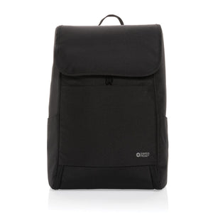 Zaino porta PC 15" cerniera allover Swiss Peak Fern AWARE™ nero - personalizzabile con logo