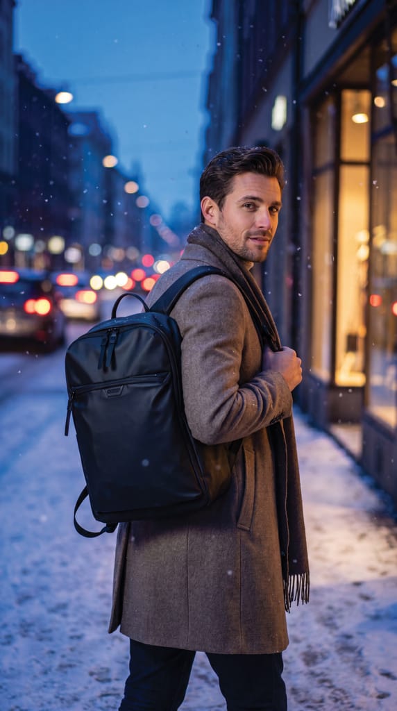 Zaino porta PC 16" Everyday Swiss Peak OSLO RCS nero - personalizzabile con logo