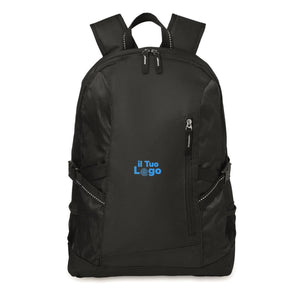Zaino porta PC da 15" Nero - personalizzabile con logo