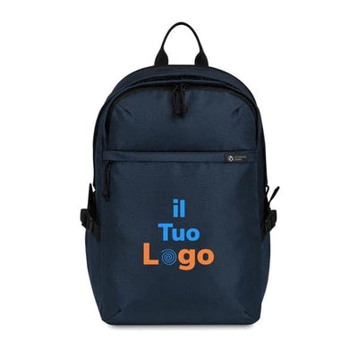 Zaino Personalizzato in ateriale riciclato e con filera certificata impact aware. Pronta consegna con logo on-line