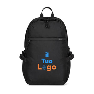 Zaino porta PC da 15" Renew in rPET AWARE™ nero - personalizzabile con logo