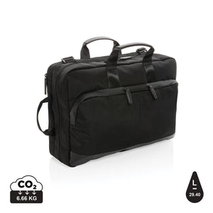 Borsa - Zaino porta PC executive 2 in 1 Swiss Peak Aware™ nero - personalizzabile con logo