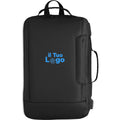 Zaino porta pc in RPET 28x12x42 cm Nero - personalizzabile con logo