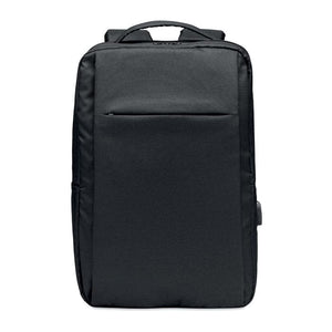 Zaino porta pc in RPET 29x12x41 cm Nero - personalizzabile con logo