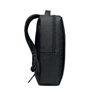 Zaino porta pc in RPET 29x12x41 cm Nero - personalizzabile con logo