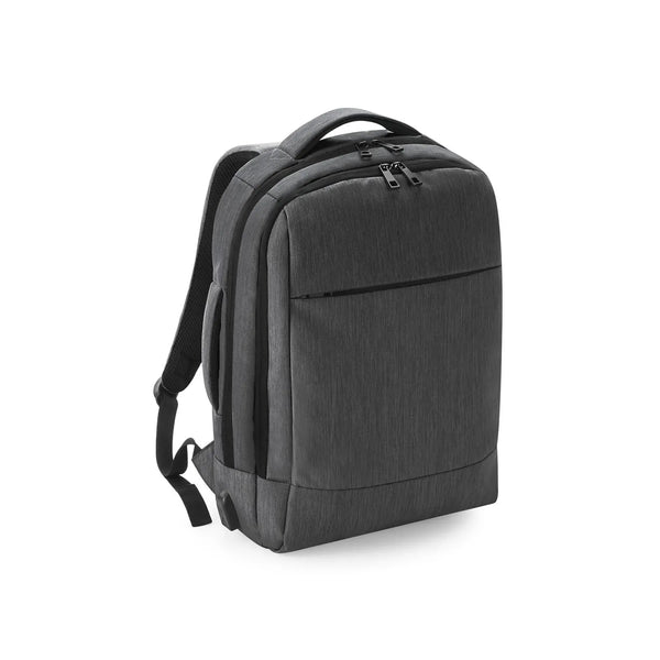 Zaino Q-Tech Charge Convertible grigio - personalizzabile con logo