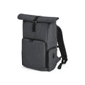 Zaino Q-Tech Charge Roll-Top grigio - personalizzabile con logo