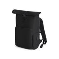 Zaino Q-Tech Charge Roll-Top nero - personalizzabile con logo