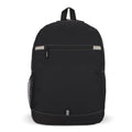 Zaino R-PET 600D Nevada 18L Nero - personalizzabile con logo
