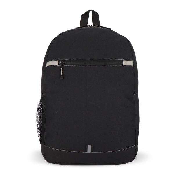 Zaino R-PET 600D Nevada 18L Nero - personalizzabile con logo