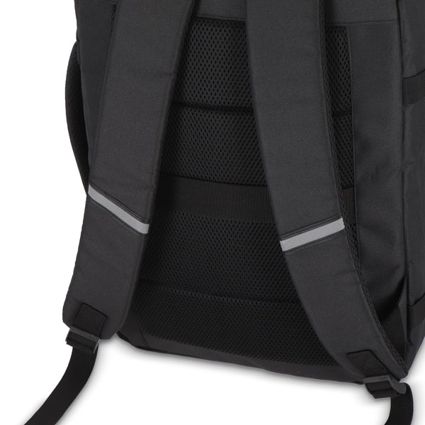 Zaino R-PET 600D per la notte 22L Nero - personalizzabile con logo