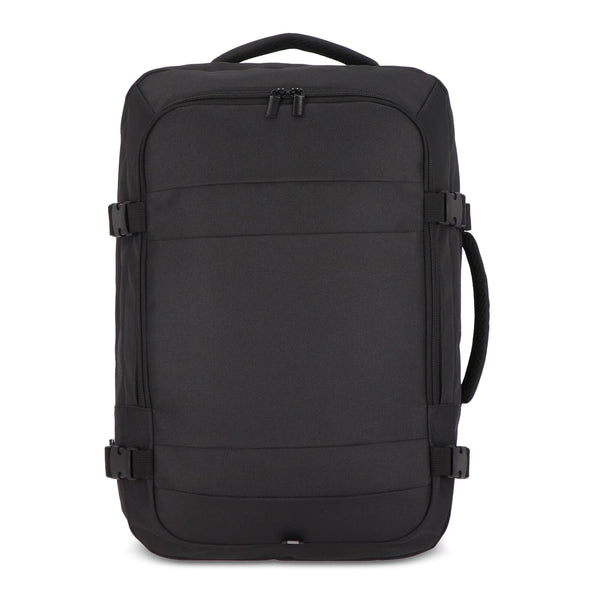 Zaino R-PET 600D per la notte 22L Nero - personalizzabile con logo
