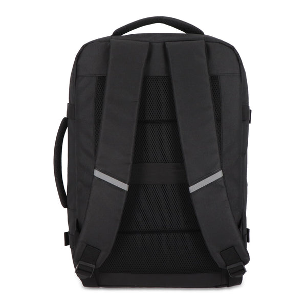 Zaino R-PET 600D per la notte 22L Nero - personalizzabile con logo