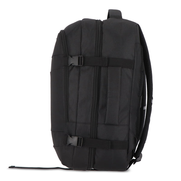 Zaino R-PET 600D per la notte 22L Nero - personalizzabile con logo