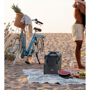 Zaino refrigerante 600D RPET grigio - personalizzabile con logo