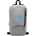 Zaino riflettente con chiusura a zip color argento - personalizzabile con logo