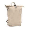 Zaino rolltop 390 gr beige - personalizzabile con logo