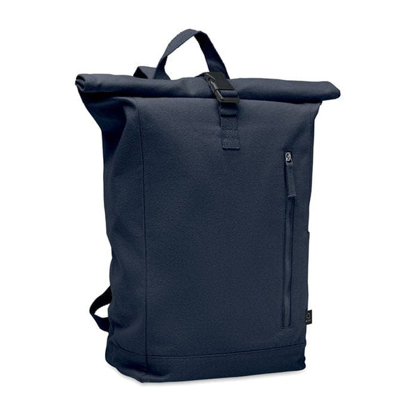 Zaino rolltop 390 gr blu navy - personalizzabile con logo