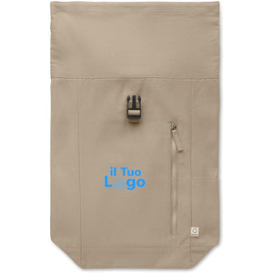 Zaino rolltop 390 gr eco - personalizzabile con logo