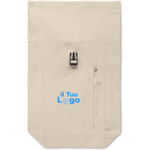 Zaino rolltop 390 gr eco - personalizzabile con logo